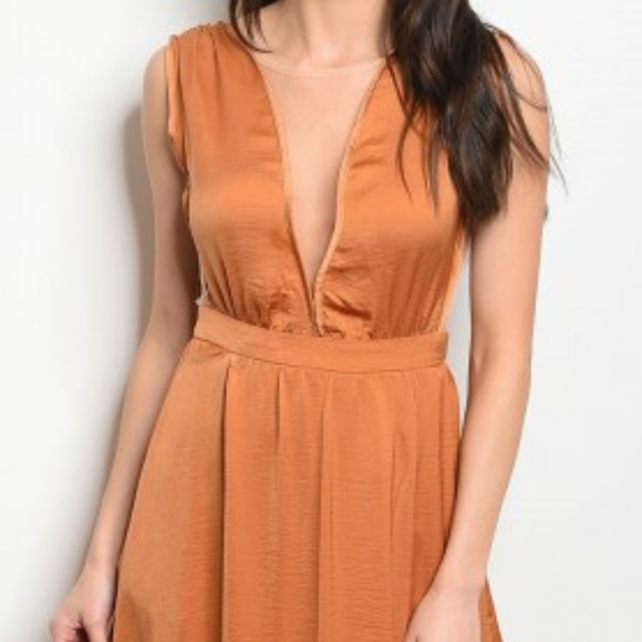 CAMEL MAXI DRESS (SEMI GOWN) - Picture 5 of 5